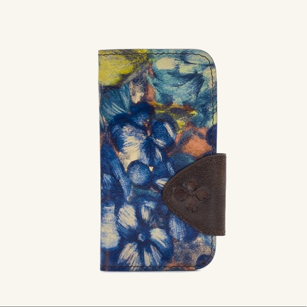 Patricia Nash iPhone 10 Case Blu Clay Floral